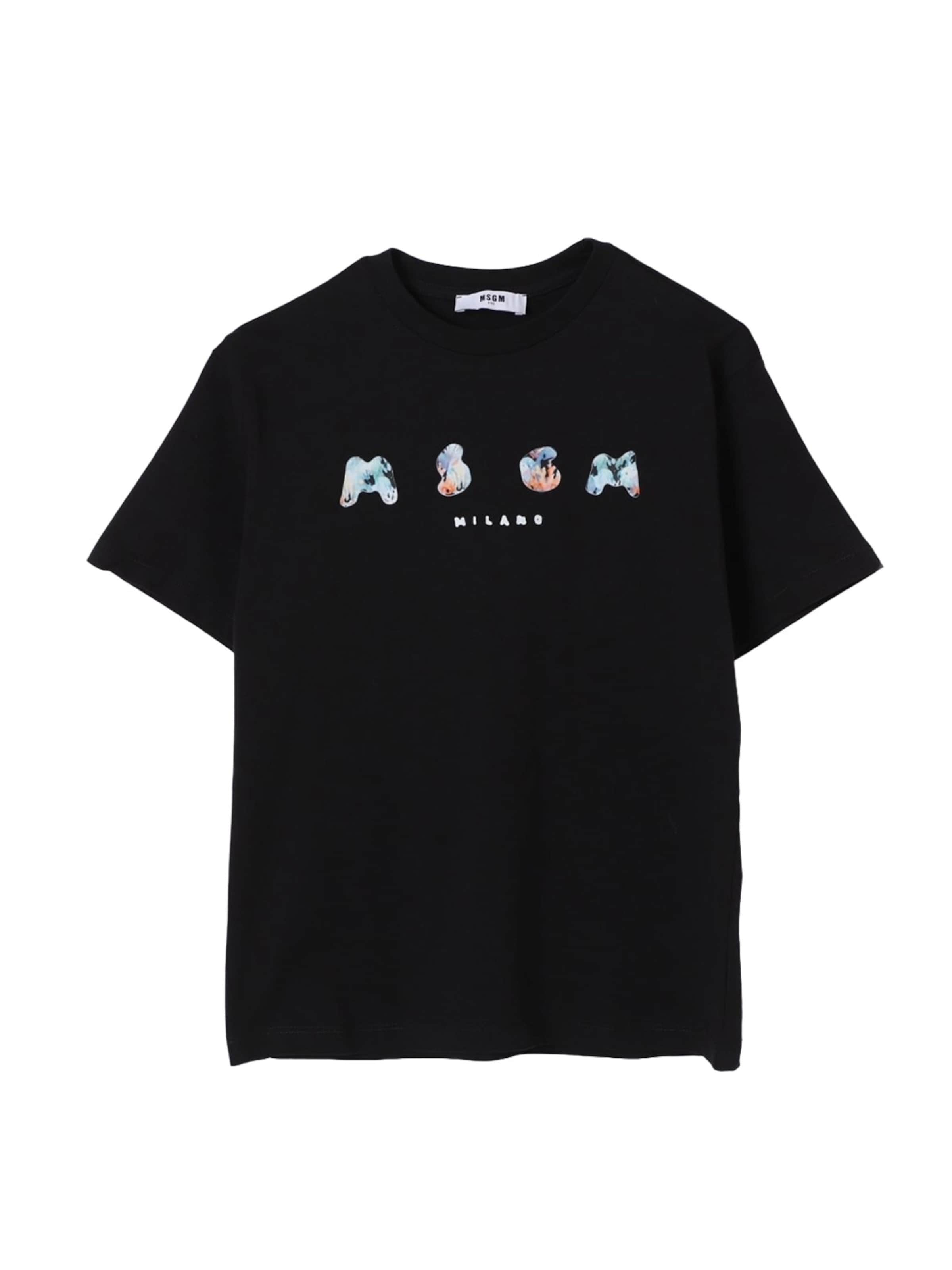 Maglietta di MSGM in nero: frontale