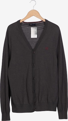 Fred Perry Strickjacke L in Grau: Vorderseite
