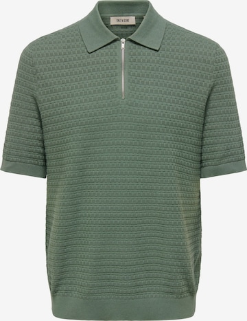 Only & Sons Sweater 'ONSMENU' in Green: front