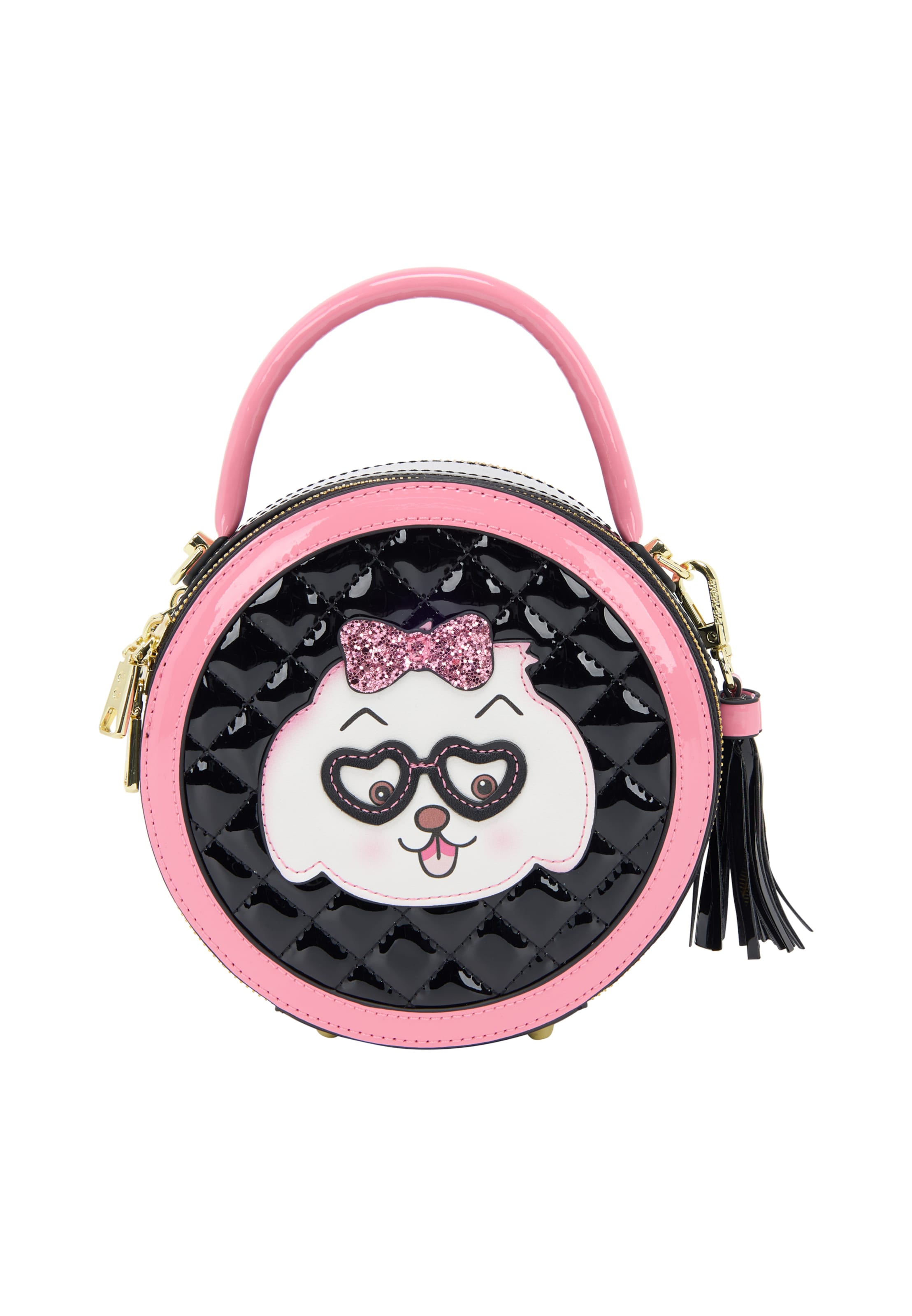 MYMO Handtas 'Pop Eyetheme' in Zwart: voorkant