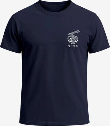 Neverless Shirt 'Ramen' in Blue: front