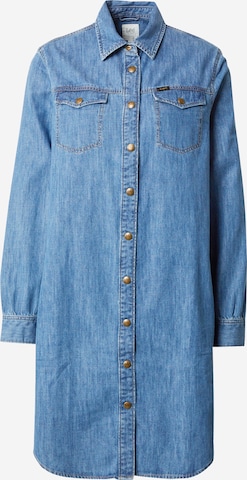 Lee Shirt Dress in Blue: front