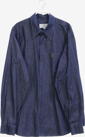 Armani Jeans Button Up Shirt in XL in Blue: front