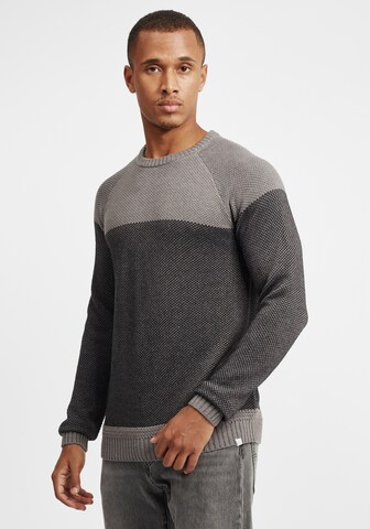 !Solid Sweater 'Rapel' in Grey: front