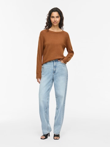 VILA Sweater 'VIRil' in Brown