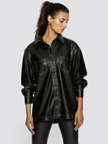 FRESHLIONS Blouse ' Kasha ' in Black: front