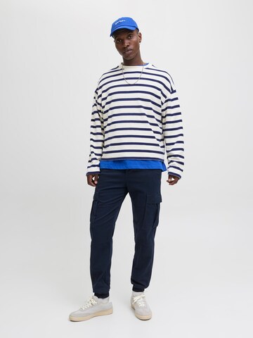 JACK & JONES Tapered Cargo trousers 'JPSTKane Jonnie' in Blue