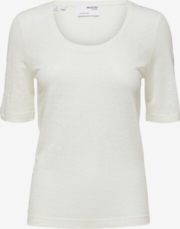SELECTED FEMME Shirts 'Linda' i hvid: forside