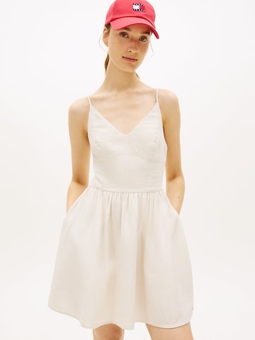 Tommy Jeans Kleid in Beige: Vorderseite