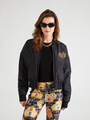 Versace Jeans Couture Tussenjas in Zwart: voorkant