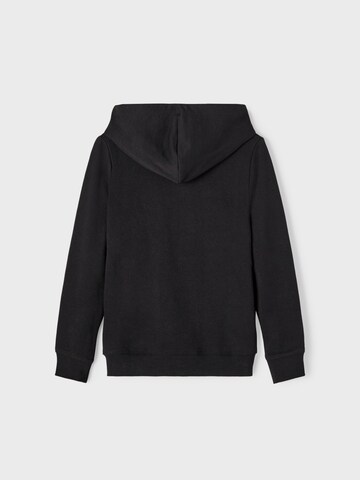 NAME IT Zip-Up Hoodie in Black