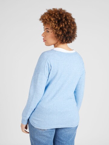 ONLY Carmakoma Sweater 'Margareta' in Blue