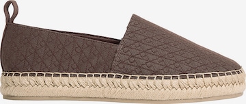 Espadrilles 'Tessa' Calvin Klein en marron : devant