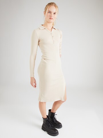 Robe Misspap en beige : devant