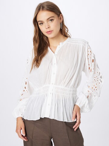 Mes Demoiselles Blouse 'PACANI' in Wit: voorkant