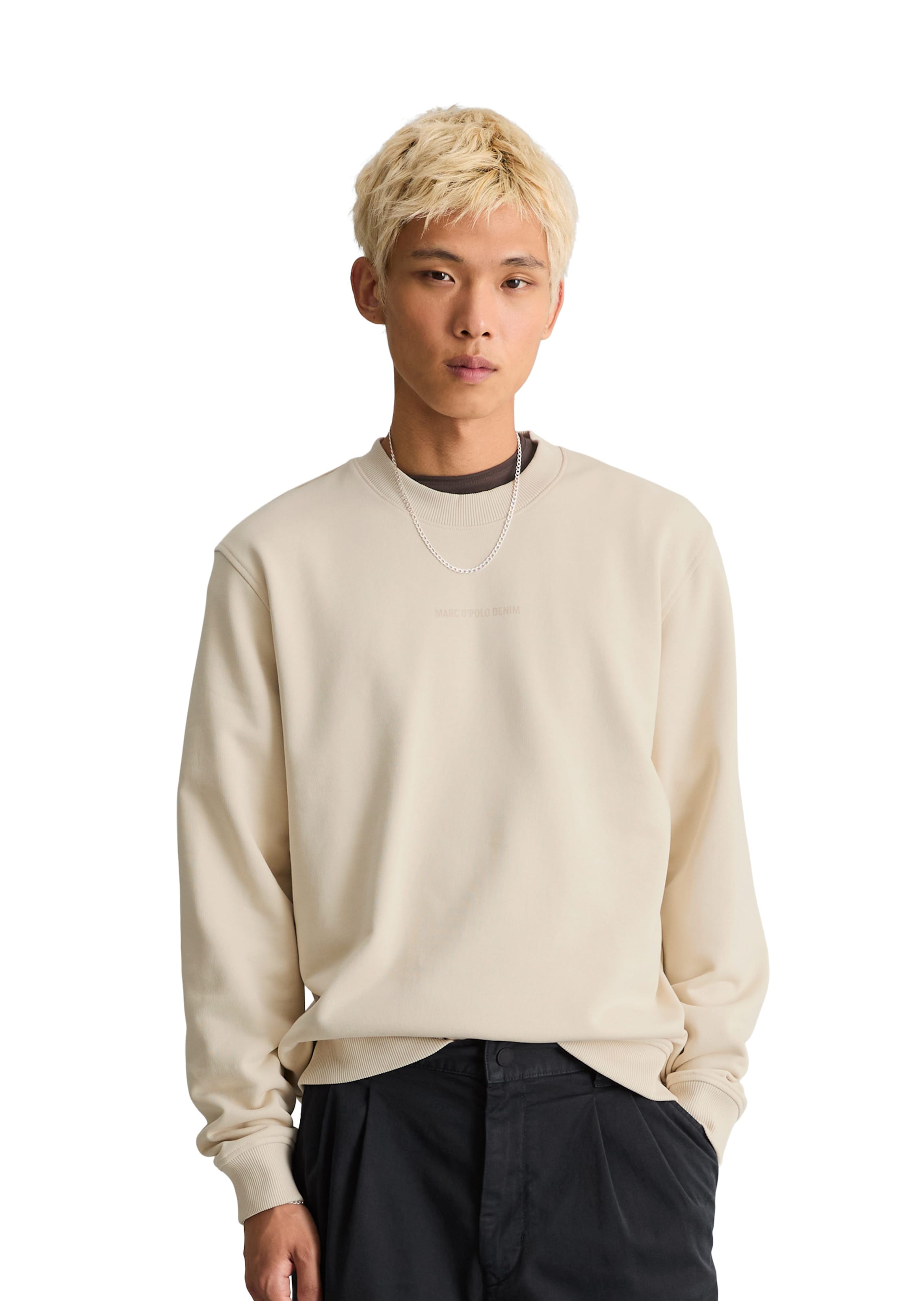 Marc O'Polo DENIM Sweatshirt in Weiß: Vorderseite