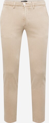DRYKORNSlimfit Chino hlače 'MAD' - smeđa boja: prednji dio