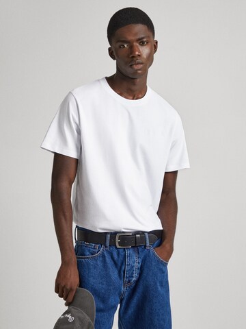 Pepe Jeans - Camisa 'Connor' em branco: frente