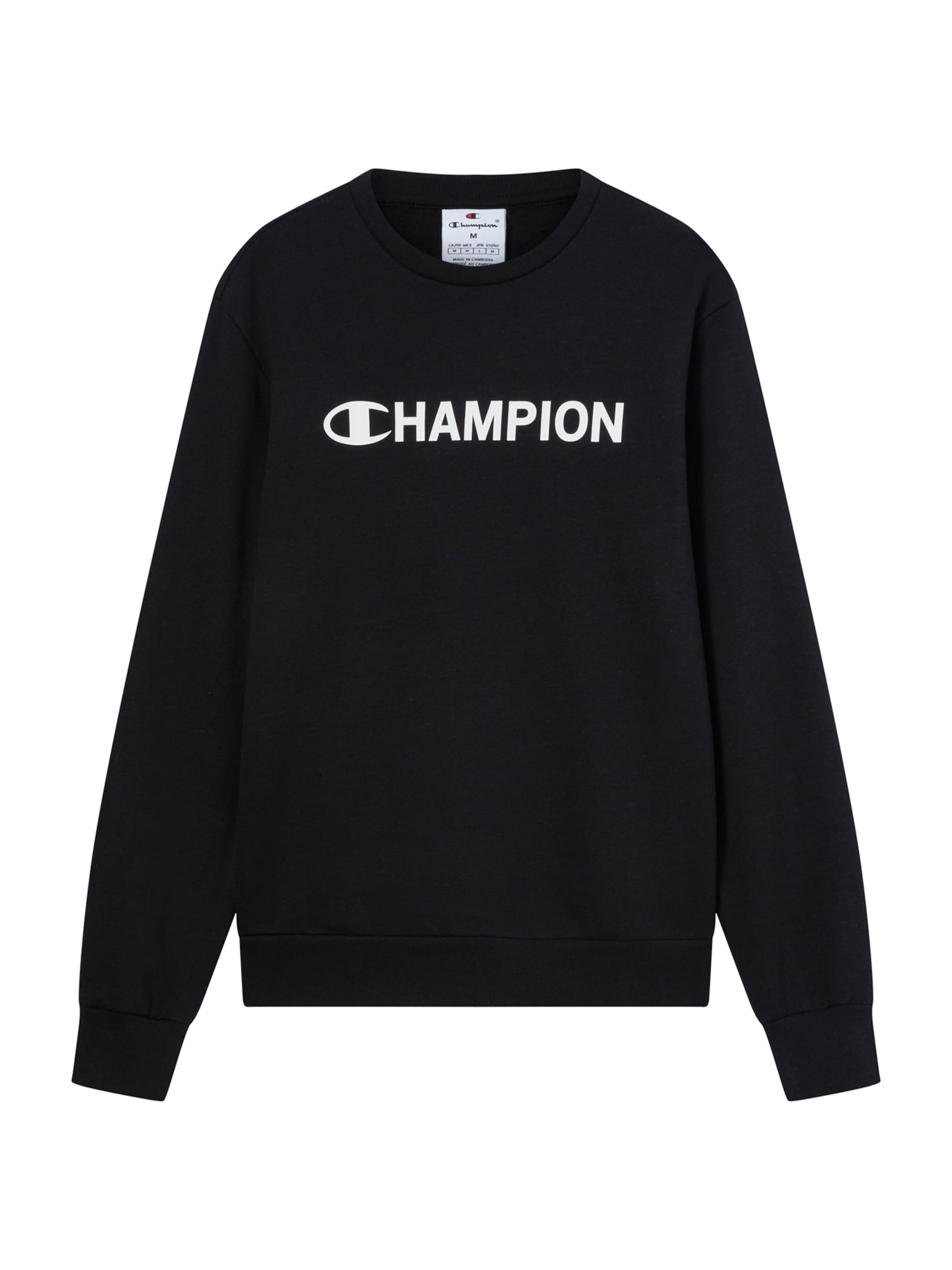 Champion Authentic Athletic Apparel - Sweatshirt em preto: frente