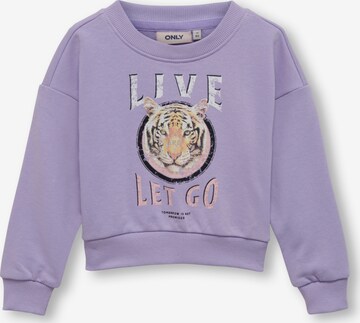 KIDS MINI GIRL Sweatshirt 'FANCY' in Purple: front