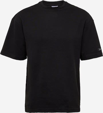 T-Shirt fonctionnel Reebok en noir : devant