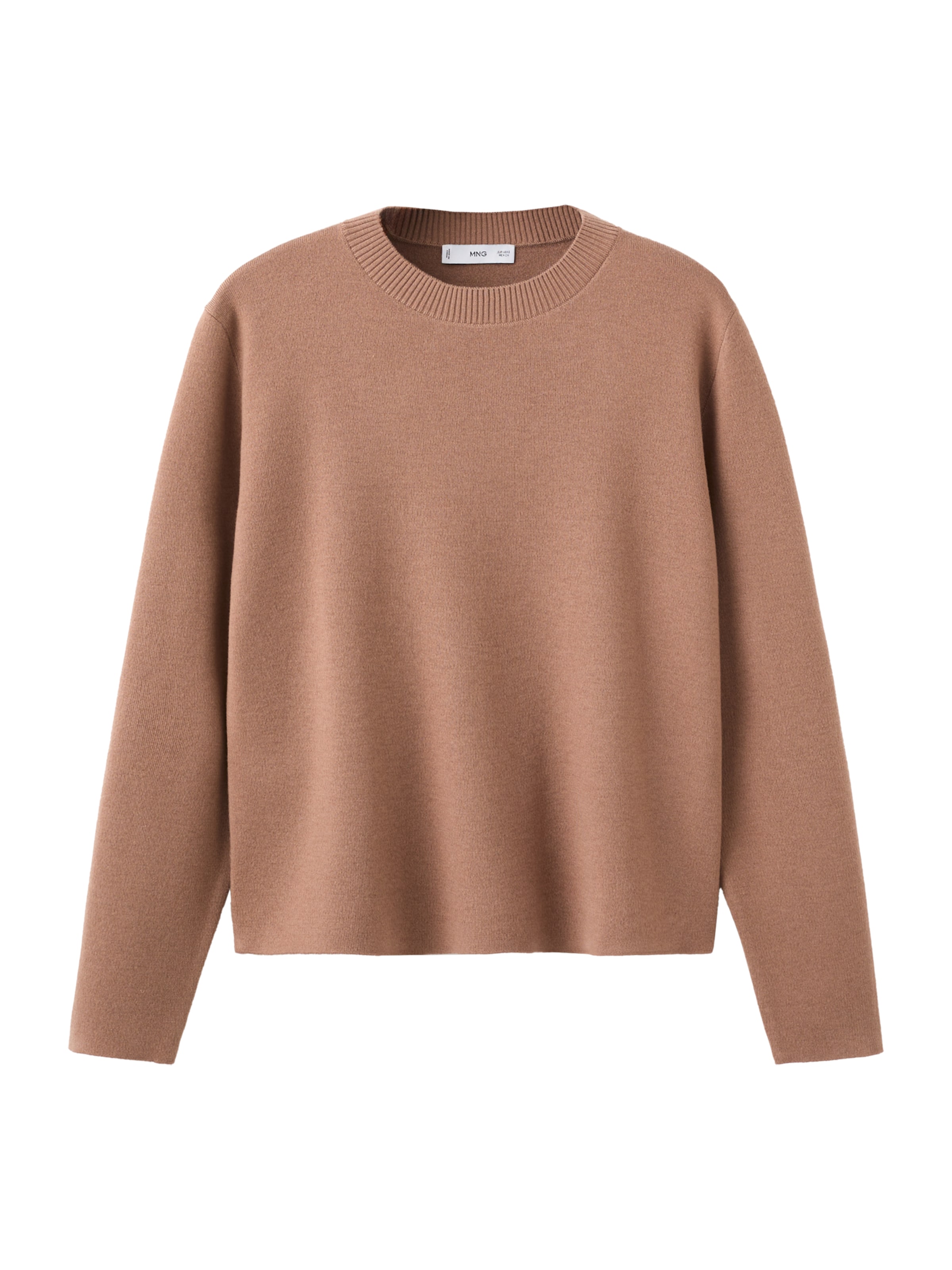 MANGO Sveter 'BRUNO' - Hnedá: predná strana