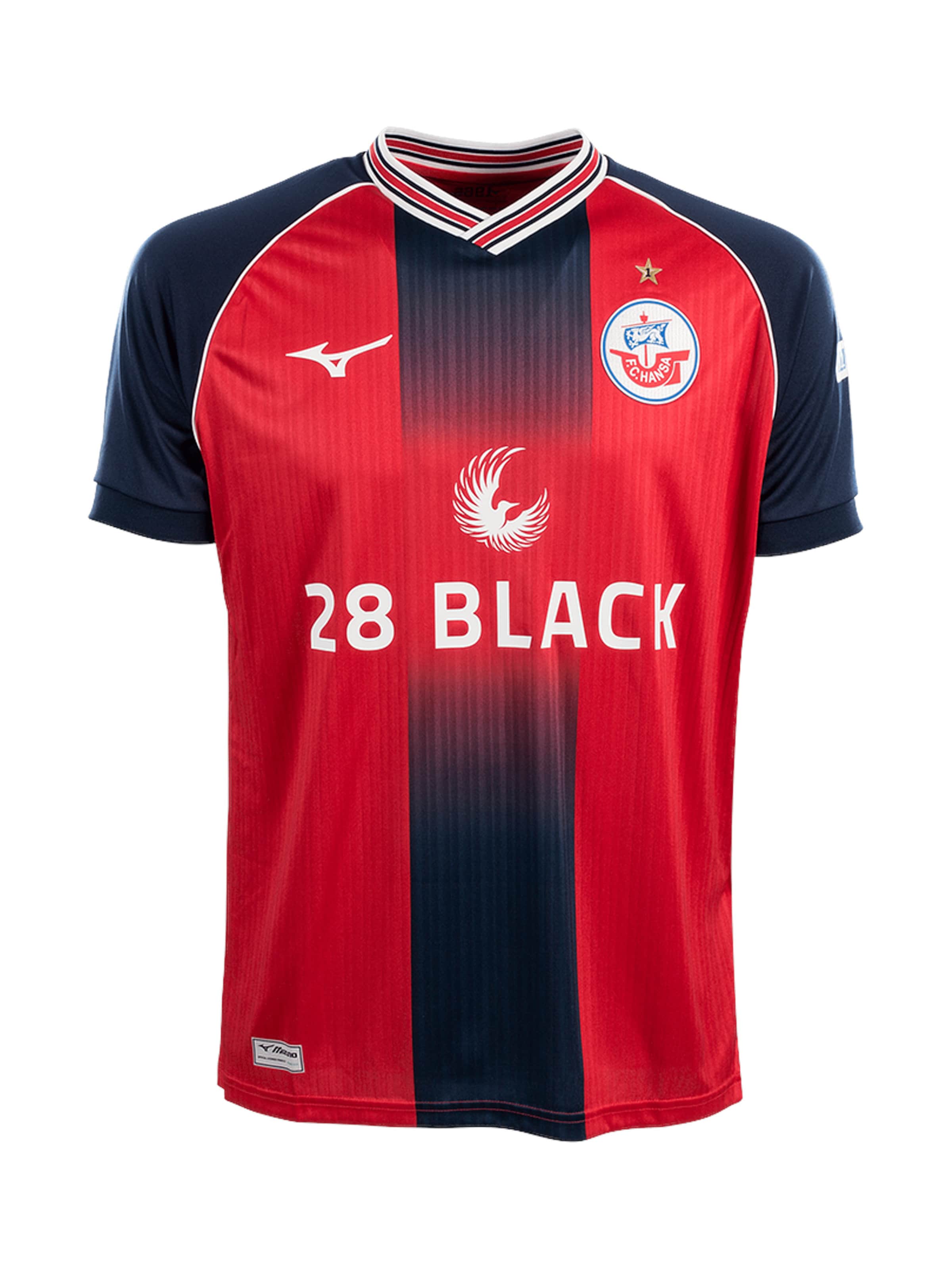 MIZUNO Performance shirt 'FC Hansa Rostock' in Red: front