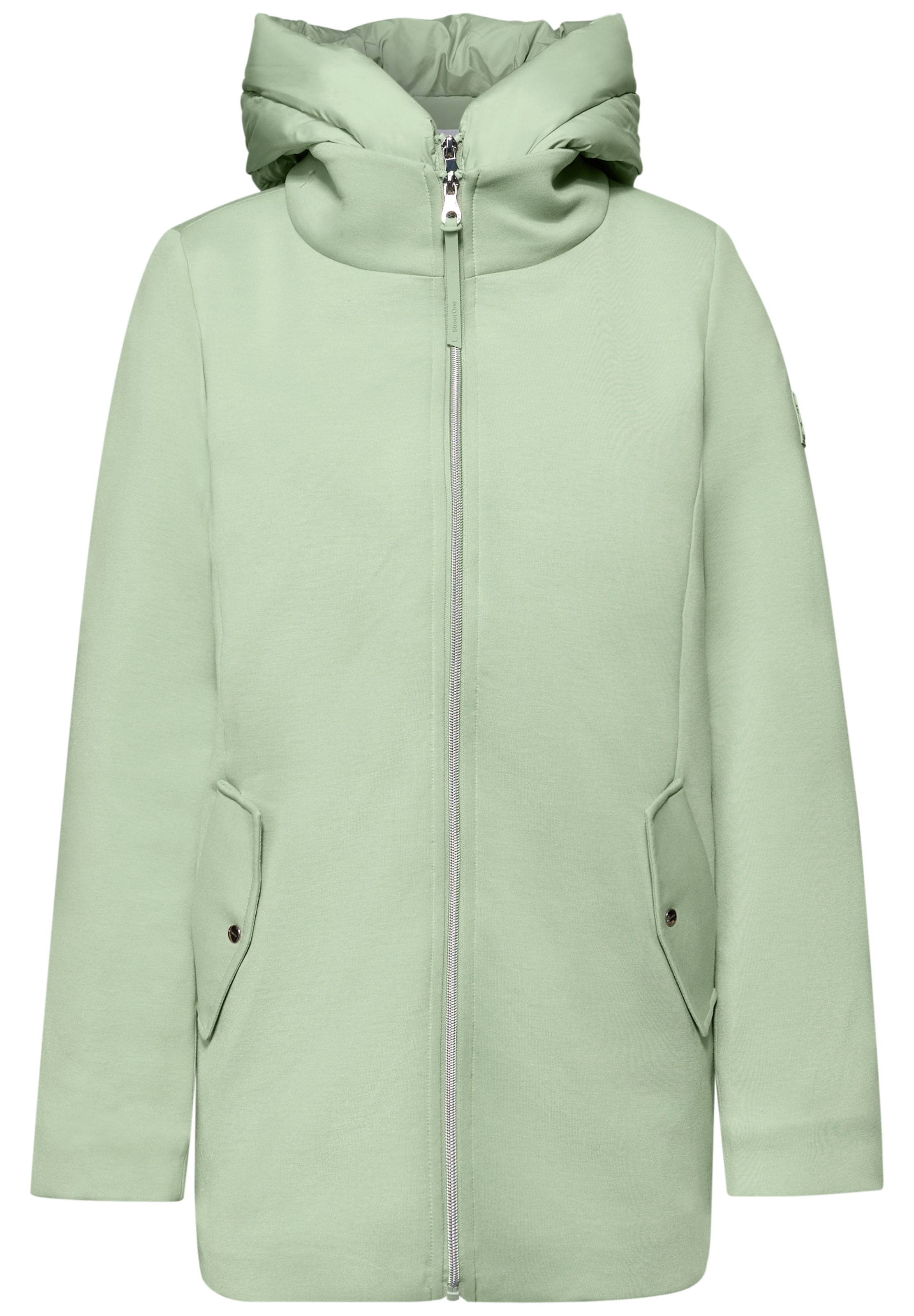 STREET ONE Between-Season Jacket 'Scuba' in Green: front