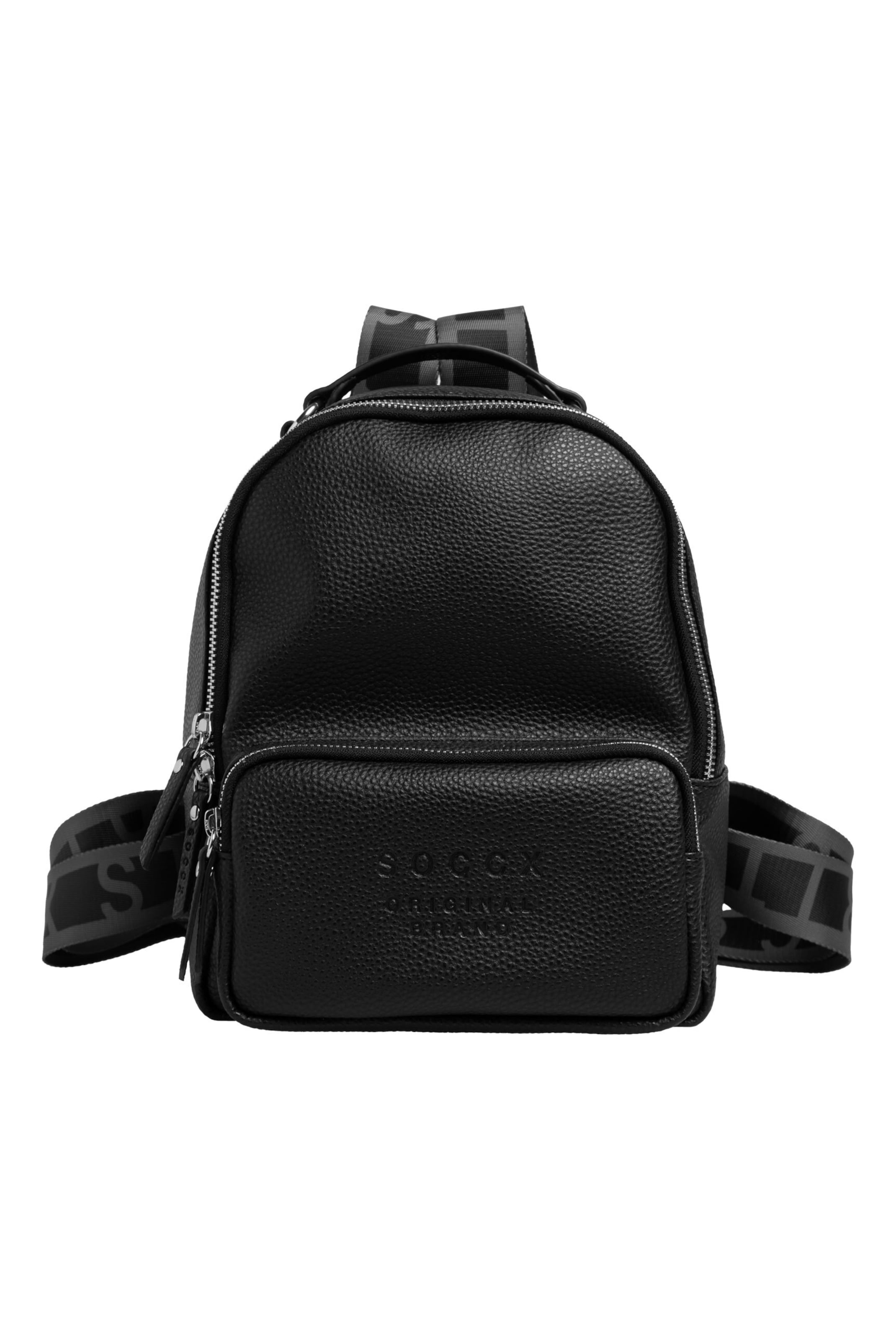 Soccx Backpack in Black: front
