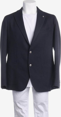 Tagliatore Suit Jacket in M-L in Blue: front