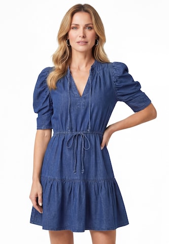 usha BLACK LABEL - Vestido en azul: frente