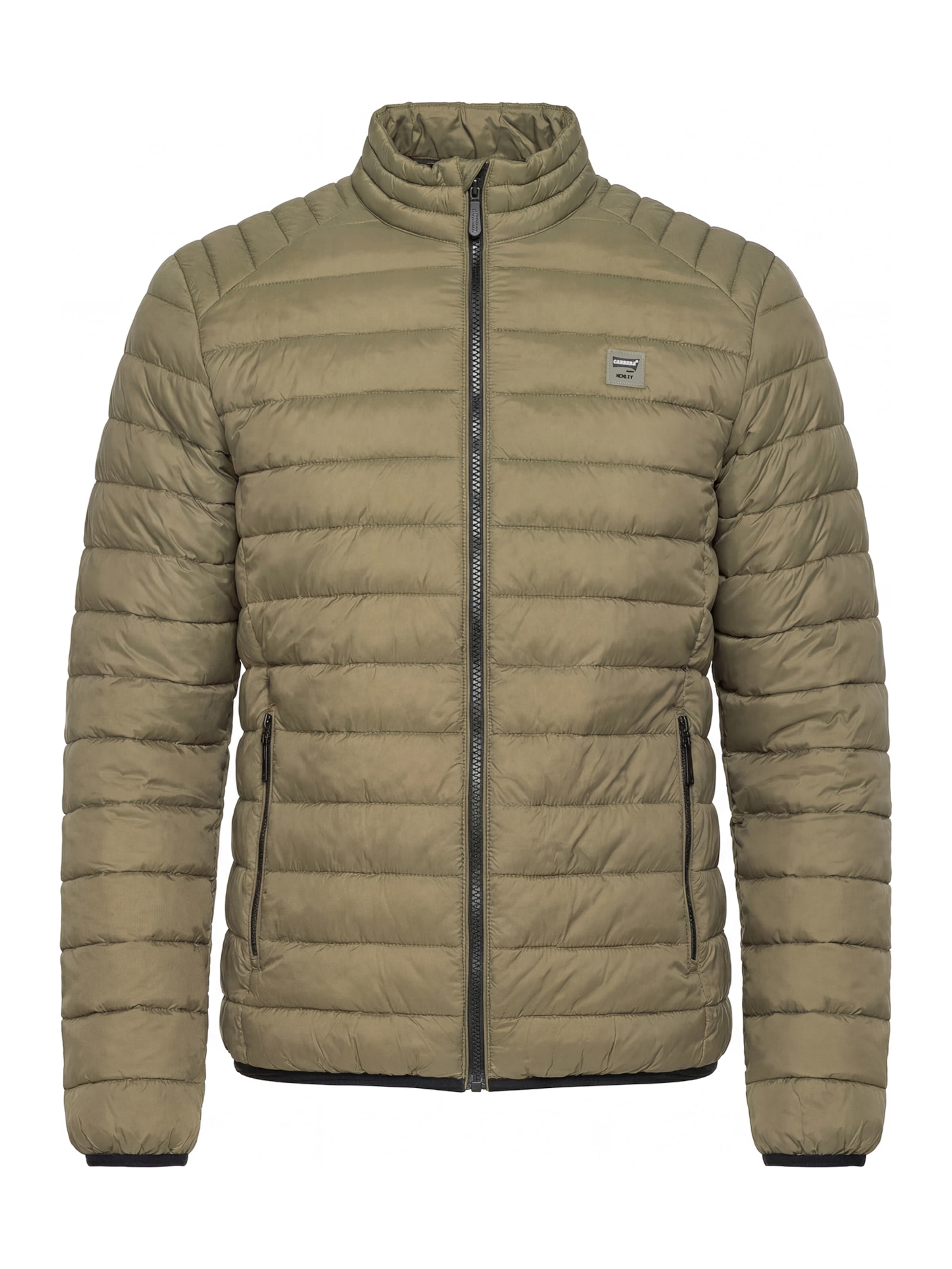 Carrera Jeans Outdoorjacke 'Upright-Collar'‌‌‌‌‌ in Grün: Vorderseite