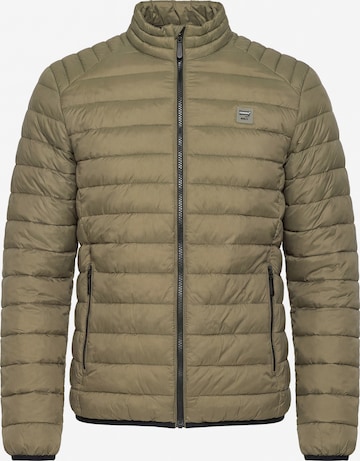 Carrera Jeans Outdoorjacke 'Upright-Collar' in Grün: Vorderseite