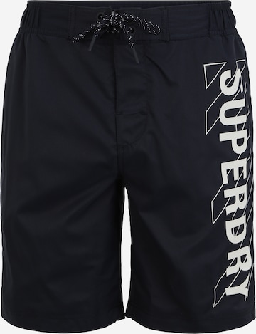 Superdry Badeshorts 'Classic' in Schwarz: predná strana