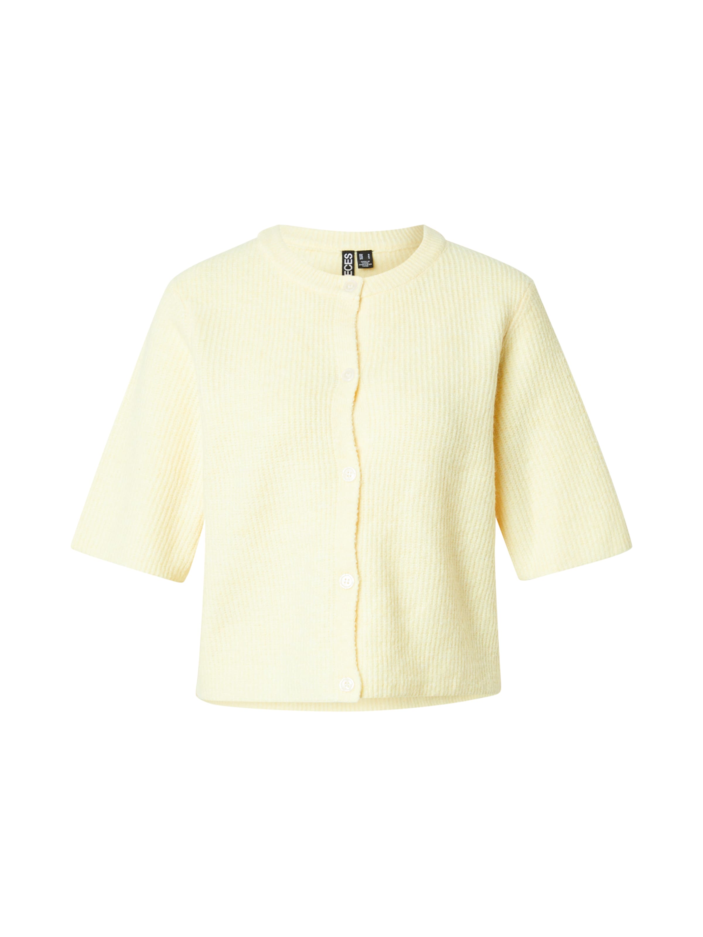 PIECES - Cárdigan 'PCSilly' en amarillo: frente