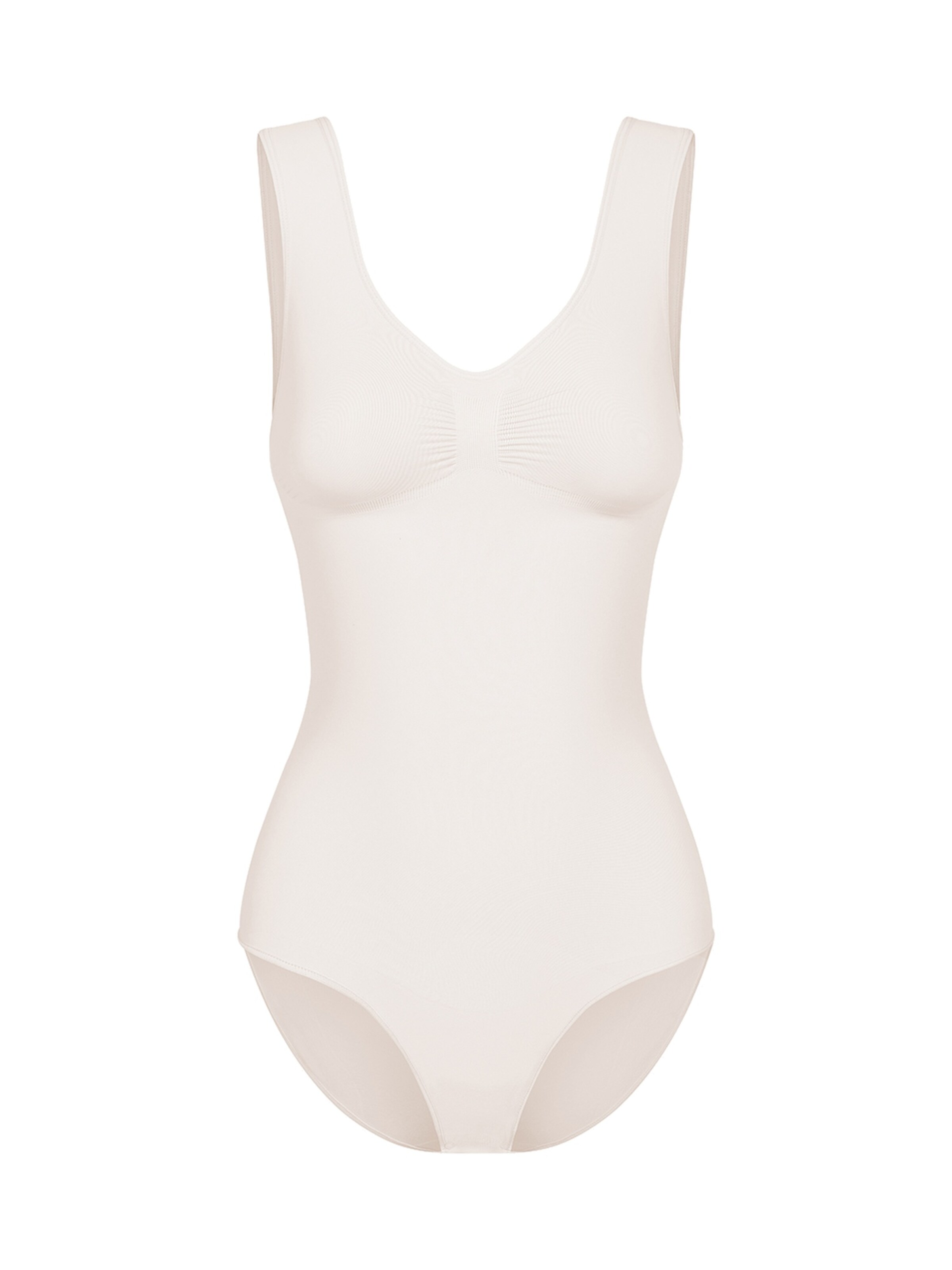 cfab (formerly creamy fabrics) Shapingbody 'Tank Bodysuit Sculpting Shapewear mit Slip'‌‌‌‌‌ in Beige: Vorderseite