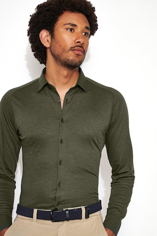 DESOTO Slim fit Overhemd in Groen: voorkant