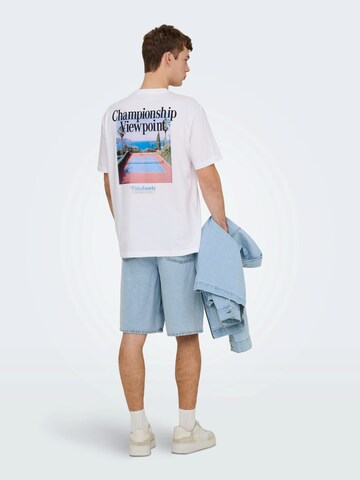 Wide leg Jeans 'ONSREMI' di Only & Sons in blu