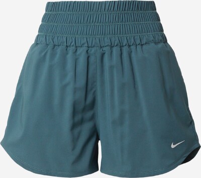 NIKE Спортен панталон 'ONE' в тъмнозелено / бяло, Преглед на продукта