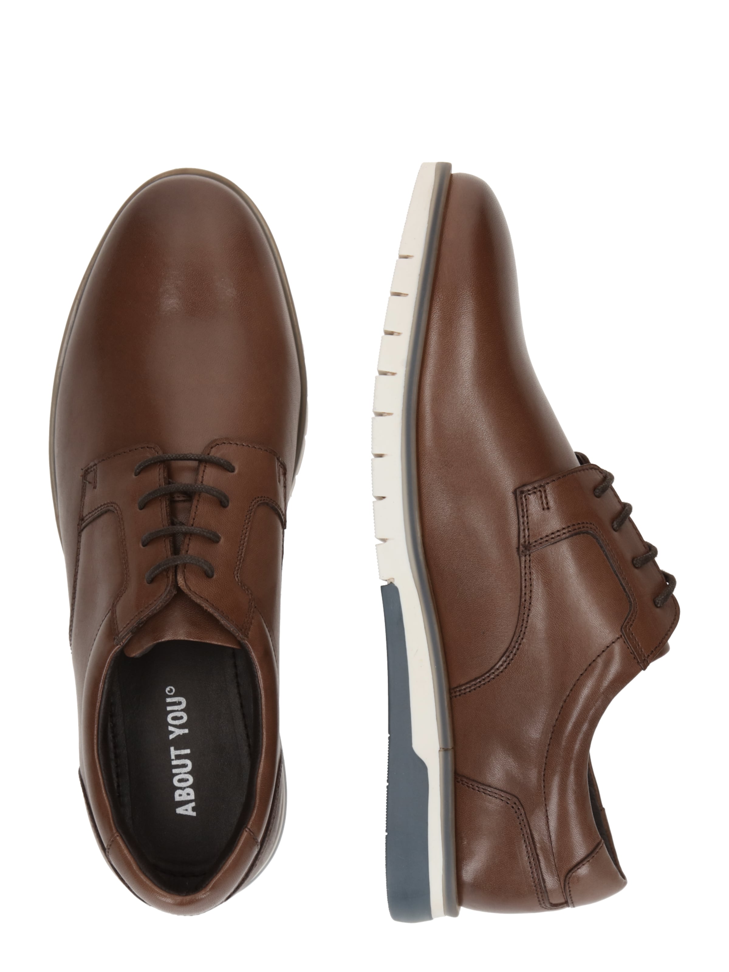 ABOUT YOU Обувки с връзки 'Rico' в кафяво