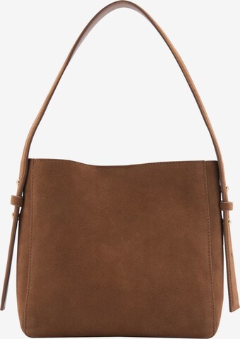 MANGO Shoulder Bag 'Casa' in Brown: front