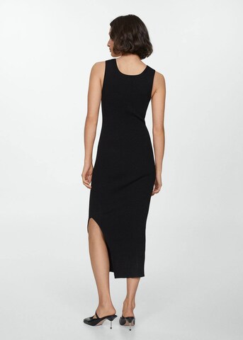 MANGOPletena haljina 'Naomi 2' - crna boja