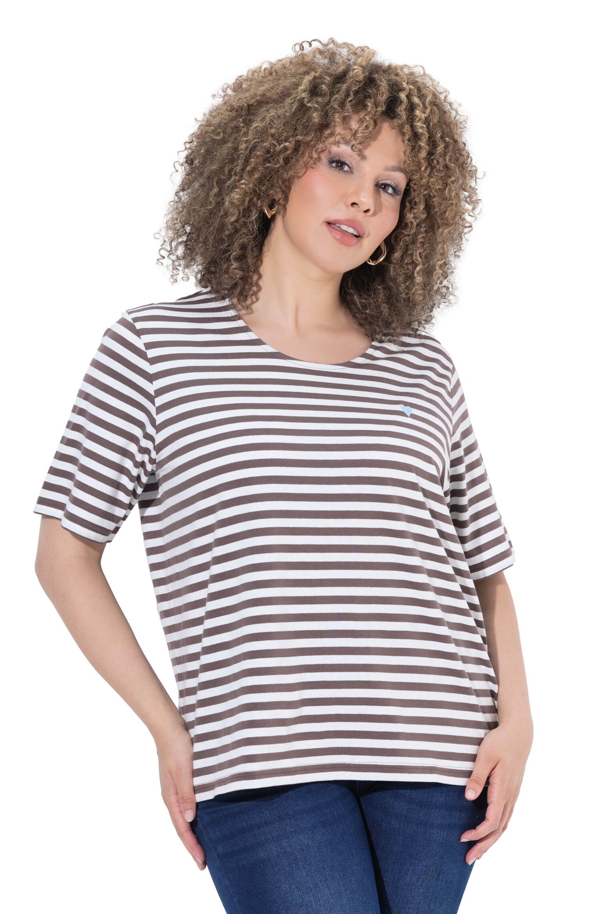 Ulla Popken Shirt in Grau: Vorderseite