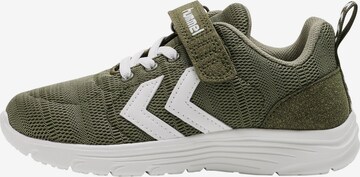 Hummel Sneakers in Groen: voorkant