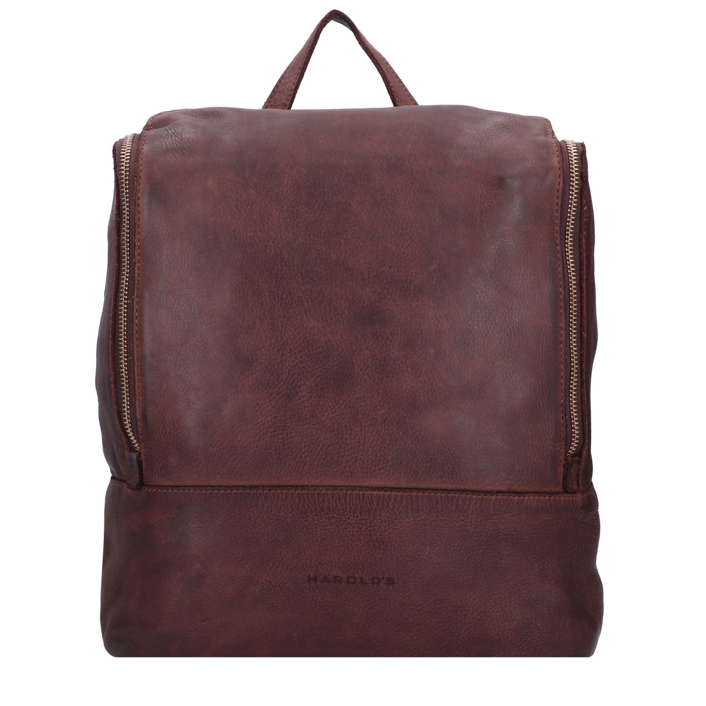 Harold's Backpack in Brown: front