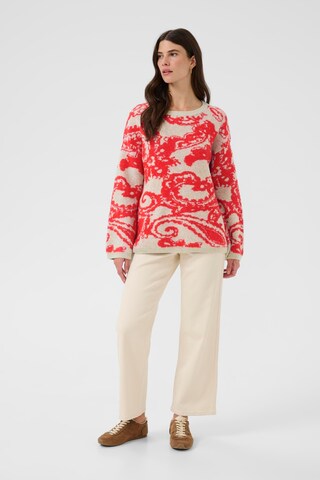 Cream Sweater 'CRTemikka' in Red