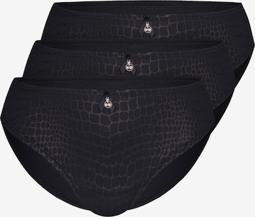 sassa Slip 'Pure Animal' in Schwarz: Vorderseite