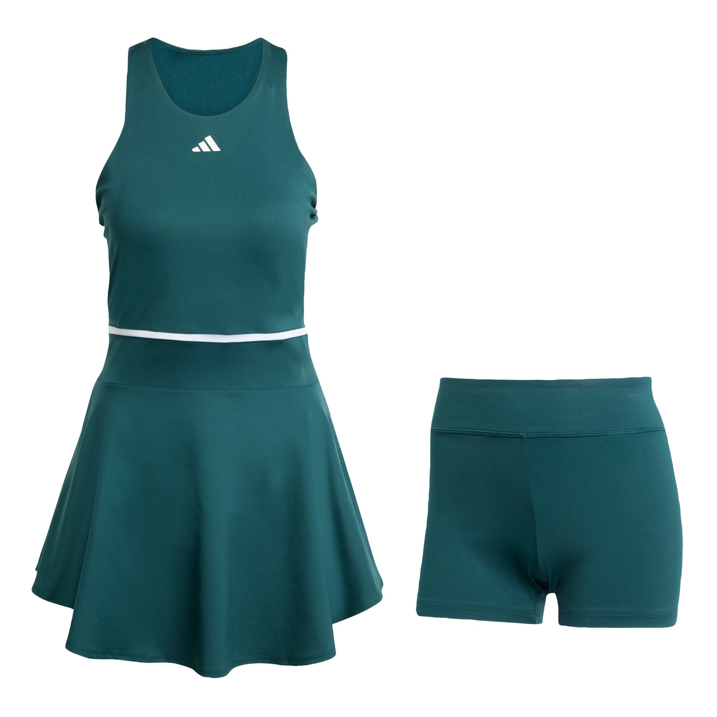 ADIDAS PERFORMANCE Set: Sportkleid und Shorts &#x27;Tennis Climacool&#x27; in Grün: Vorderseite