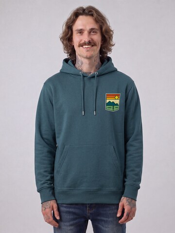 Felpa 'Good Vibe' di Watapparel in blu: frontale