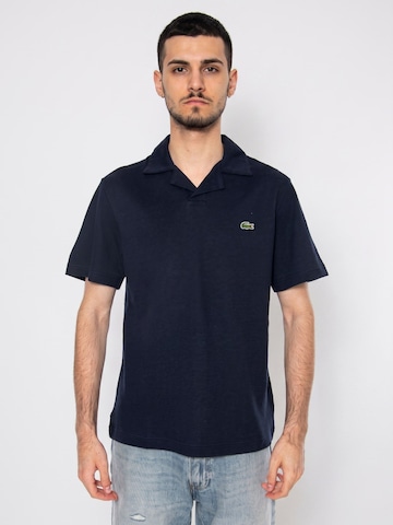 LACOSTE Shirt 'SHORT SLEEVE T-SHIRT BLACK' in Blauw